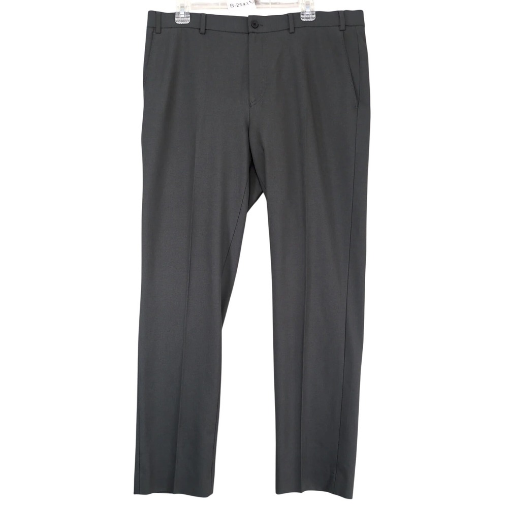 Calvin Klein Gray Slim Fit Stretch Dress Pants Mens 36 (38x31 Fit) Performance